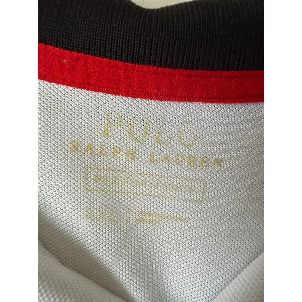 Polo Ralph Lauren Big Pony Performance Polo Shirt Mens XXL 2 Button‎ Preppy